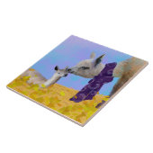 Llama Tile/Trivet (6 inch vierkant) Tegeltje (Zijkant)