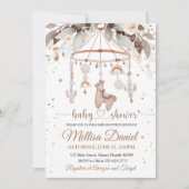 Llama Toys Boho nodigBaby shower Alpak Boho Kaart (Voorkant)