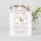 Llama Toys Boho nodigBaby shower Alpak Boho Kaart (Staand voorkant)