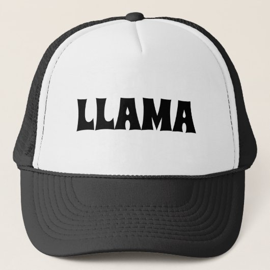 LLAMA TRUCKER HAT TRUCKER PET (Voorkant)