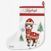 Llama Trui Grote Kerstkous Grote Kerstsok (Achterkant)