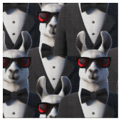 Llama Tux Sunbril Pattern Stof (Close Up)
