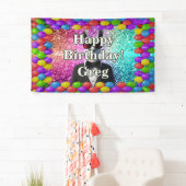 Llama Tuxedo gepersonaliseerd karakter verjaardag Spandoek (Insitu)