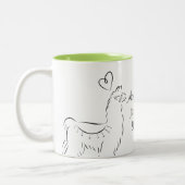 Llama Tweekleurige Koffiemok (Links)