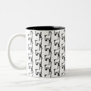 Llama Tweekleurige Koffiemok