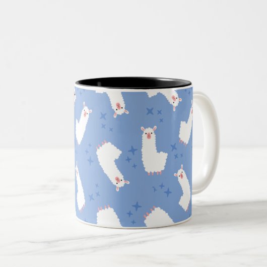 Llama Tweekleurige Koffiemok (Voorkant rechts)