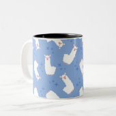 Llama Tweekleurige Koffiemok (Voorkant links)