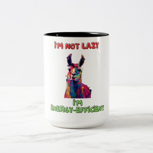 Llama Tweekleurige Koffiemok (Center)