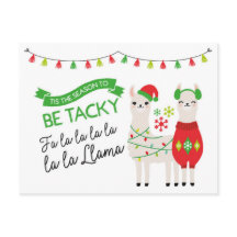 Llama Ugly Sweater Briefkaart