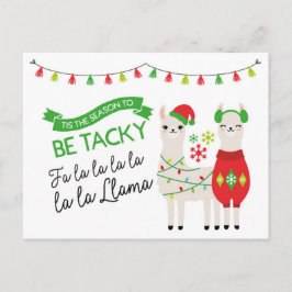 Llama Ugly Sweater Briefkaart