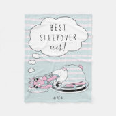 Llama uit de pyjama-partij fleece deken (Voorkant)