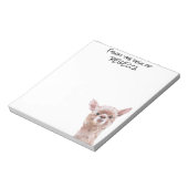 Llama uit het bureau van de persoonlijke notitieblok (Linkerzijde)