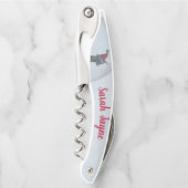 Llama uit Santa Hat Name Kerstkerkschroef Kurkentrekker (Voorkant)