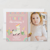 Llama-uitnodigingen met foto kaart (Voorkant)