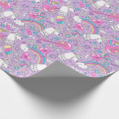 Llama Unicorn Wrapping Paper Cadeaupapier (Hoek)