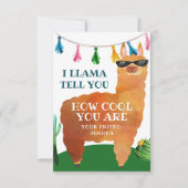 Llama Valentijnsdag Kaart voor kinderen (Voorkant)