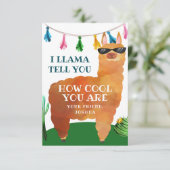 Llama Valentijnsdag Kaart voor kinderen (Staand voorkant)