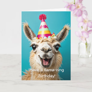 Llama Verjaardag Een lama-zing verjaardag! Kaart