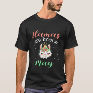 Llama Verjaardag Llama Liefhebbers Mei Verjaardag T-shirt