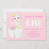 Llama Verjaardag Uitnodigingen | Fiesta-thema (Voorkant)