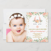 Llama-verjaardagsfeest, florele schattige lama-fot kaart (Voorkant)