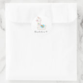 Llama-verjaardagsfeestje Ronde Sticker (Tas)