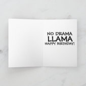 LLAMA VERJAARDAGSKAARTEN KAART (Binnen)