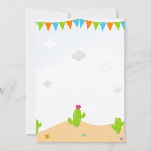 Llama verjaardagsuitnodiging Alpaca feest uitnodig Kaart (Achterkant)