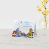 Llama Verjaardagswensen Kaart (Gele Bloem)