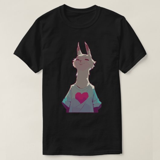 Llama verliefd t-shirt (Design voorkant)