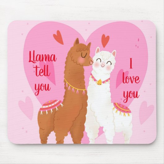 Llama Vertel je Muismat (Voorkant)