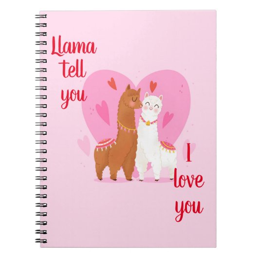 Llama Vertel je Notitieboek (Voorkant)