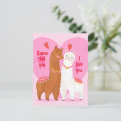 Llama vertelt je   briefkaart (Staand voorkant)