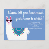 llama vertelt je hoeveel marketing van onroerend g briefkaart (Voorkant)