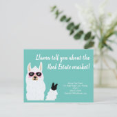 llama vertelt je hoeveel marketing van onroerend g briefkaart (Staand voorkant)