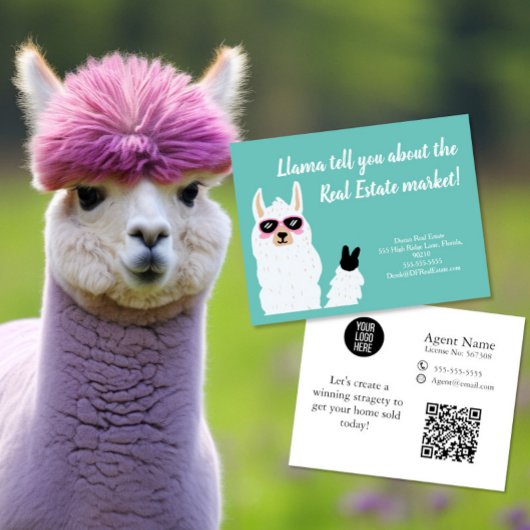 llama vertelt je hoeveel marketing van onroerend g briefkaart