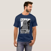 Llama Vist Funny Fisherman Llama Lover T-shirt (Voorkant volledig)