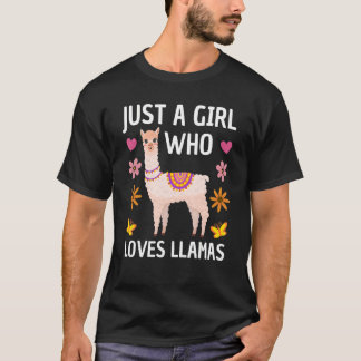 Llama voor dames meisjes Llama Boerderij Dier T-shirt