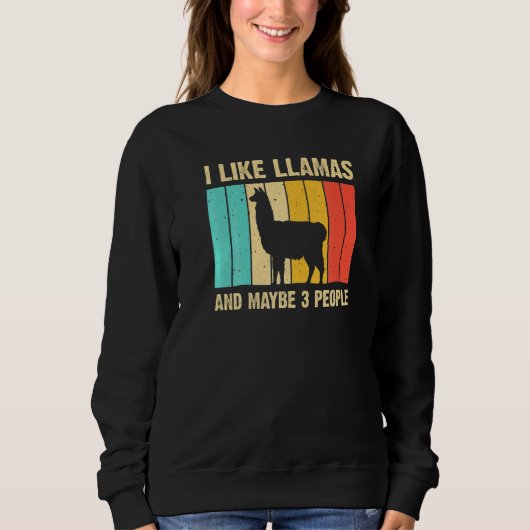 Llama voor kinderen Mannen Alpaca Farming Trui (Voorkant)