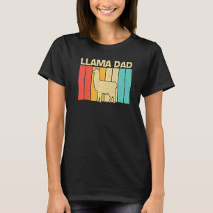 Llama voor vader vader lama boerderijdier t-shirt