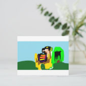 Llama vreugde briefkaart (Staand voorkant)