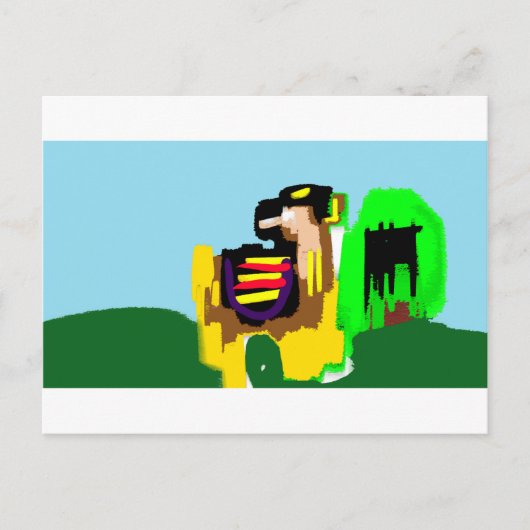 Llama vreugde briefkaart (Voorkant)