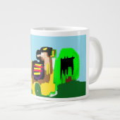 Llama vreugde grote koffiekop (Voorkant rechts)