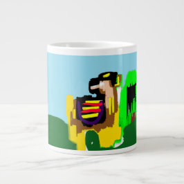 Llama vreugde grote koffiekop