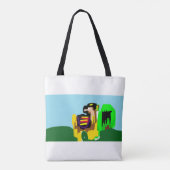 Llama vreugde tote bag (Achterkant)
