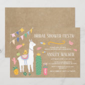 Llama Vrijgezellenfeest Fiesta Kaart (Voorkant / Achterkant)