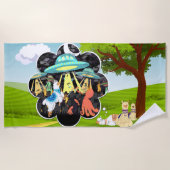 Llama vs Evil Squid Epic Space Battle Strandlaken (Voorkant)