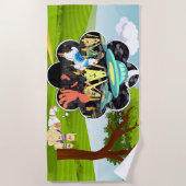 Llama vs Evil Squid Epic Space Battle Strandlaken (Voorkant)