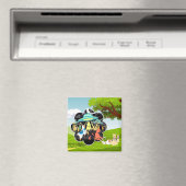 Llama vs Kwaadaardige Inktvis Epische Ruimte Slag Magneet (Insitu (Vaatwasser))