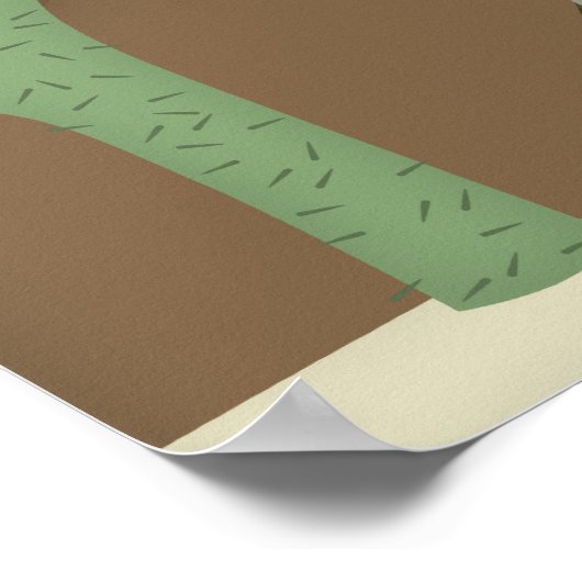 Llama walker (groot poster) poster (Hoek)